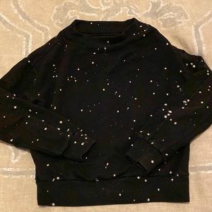 Anthropologie cotton mockneck sweatshirt